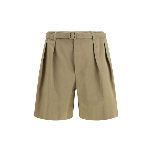 Saint Laurent Beige Cotton Bermuda Shorts