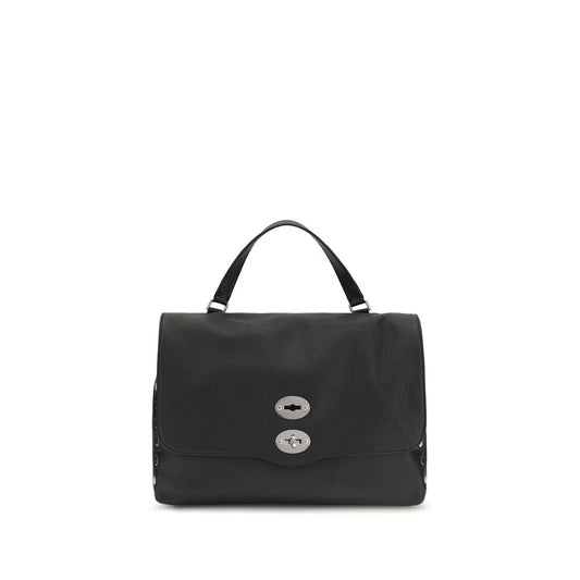 Zanellato Black Calf Leather Bos Taurus Shoulder Bag