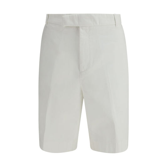 Thom Browne White Polyester Bermuda Shorts