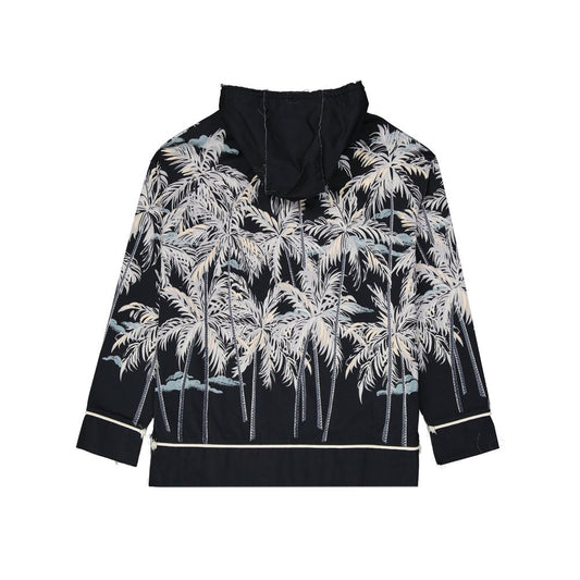Palm Angels Black Cotton Sweatshirt