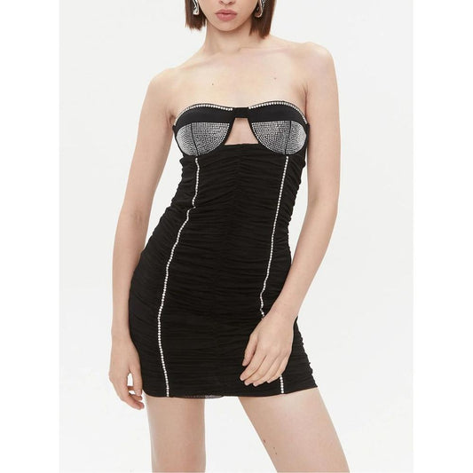 Patrizia Pepe Black Polyamide Cocktail Dress