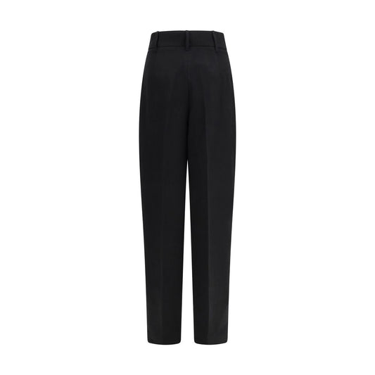 Max Mara Black Linen Pants