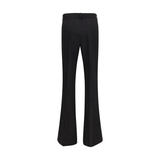 Max Mara Black Viscose Flared Pants