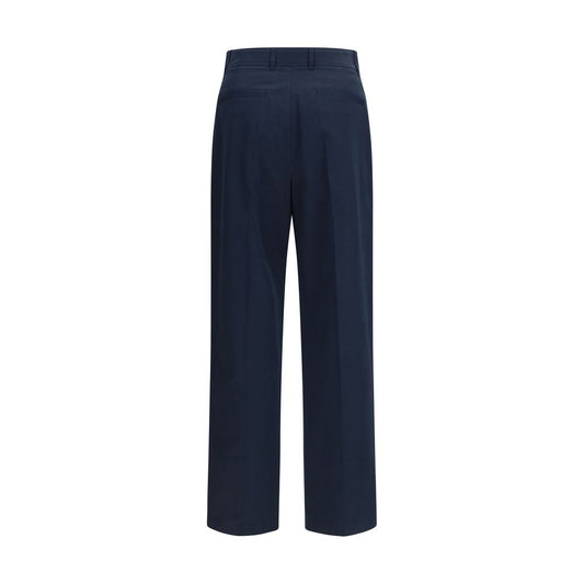Valentino Garavani Blue Cotton Casual Pants