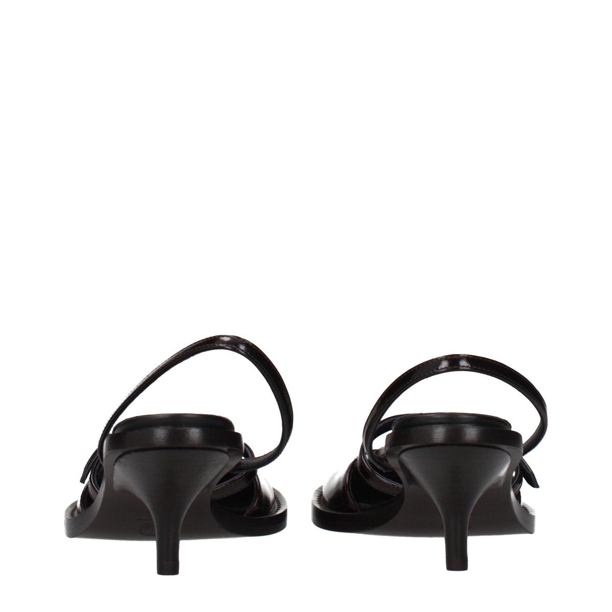 Dries Van Noten Brown Leather Platform Sandals