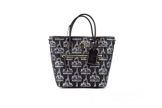 Dooney & Bourke Black Walt Disney World 50th Anniversary Leather Tote Bag