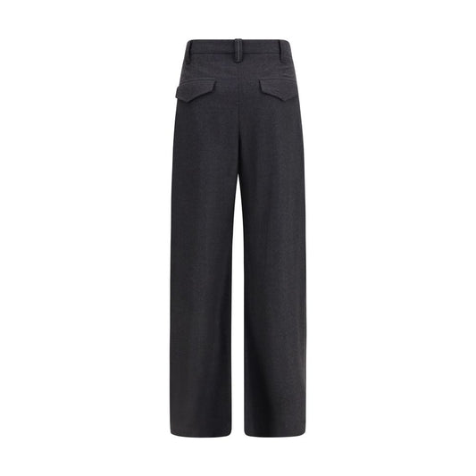 Brunello Cucinelli Gray Wool Oves Aries Dress Pants