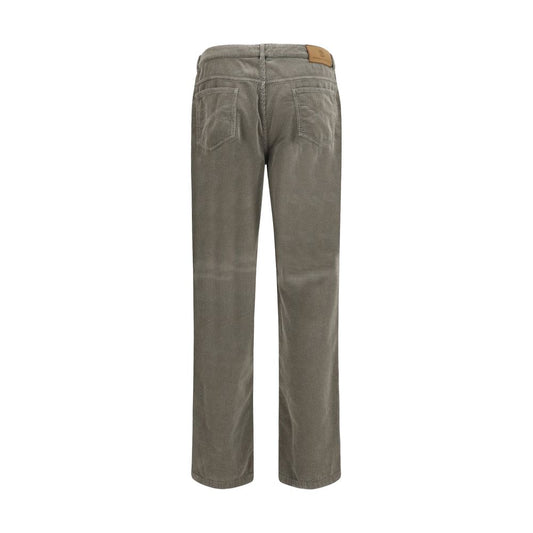 Brunello Cucinelli Bicolor Cotton Casual Pants