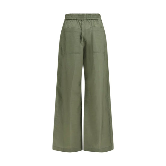 Brunello Cucinelli Bicolor Cotton Casual Pants