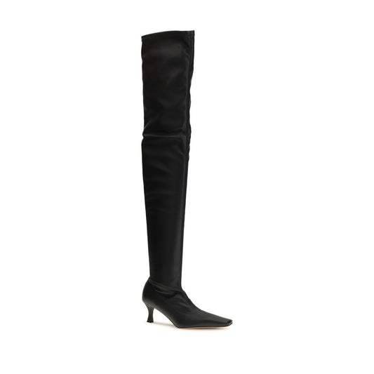 Proenza Schouler Black Polyurethane Over The Knee