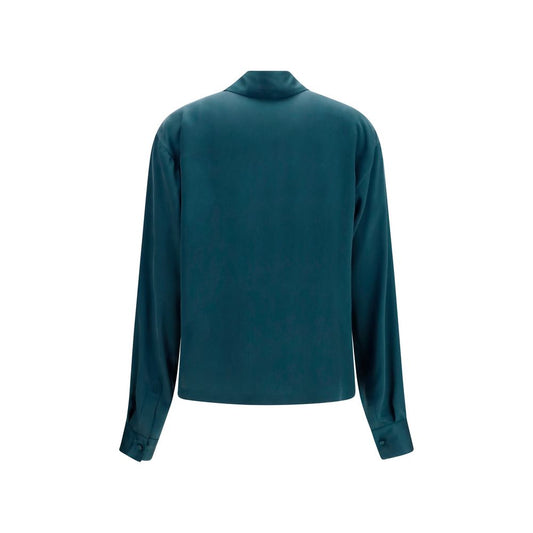 Tom Ford Blue Silk Dress Shirt