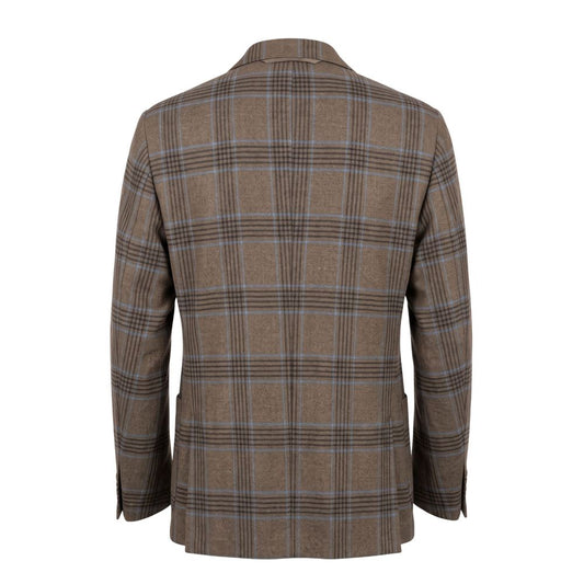 Roberto Pepe Luxury Brown Cotton Men Jacket