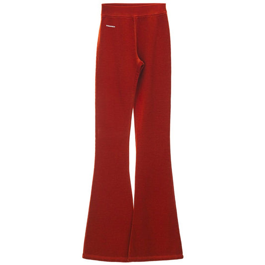 Dsquared² Red Cotton Athletic Pants