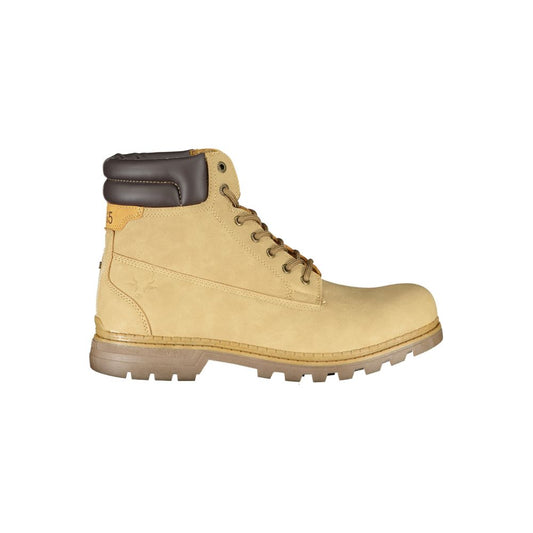 Carrera Beige Polyester Men's Ankle Boot