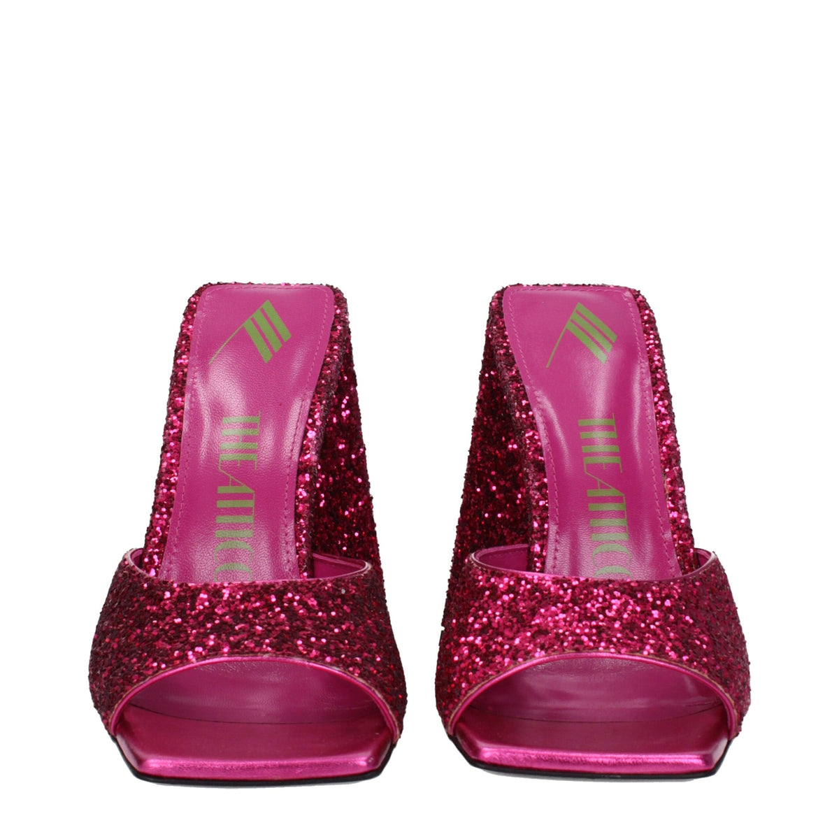 The Attico Pink Plastic Platform Sandals