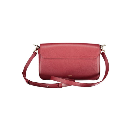 Furla Rosso Leather Women Handbag